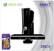 Xbox 360 250GB pack kinect (console + kinect)