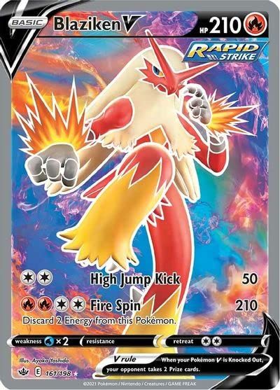 Blaziken V 161 Sword & Shield Chilling Reign