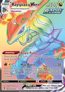 Rayquaza 217 Epée et Bouclier Evolution Céleste EB07