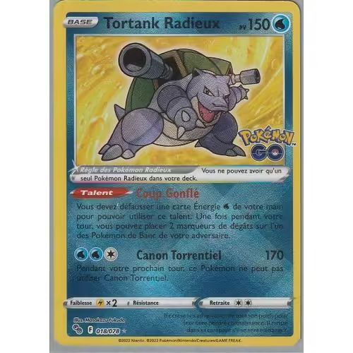 Tortank Radieux 018/078 - EB10.5 Pokémon GO