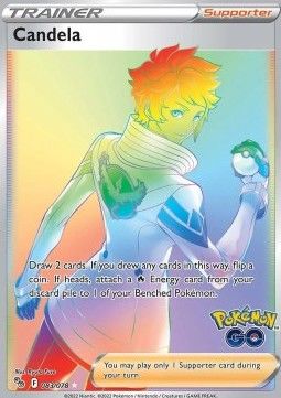 Capitaine d\'équipe Candela 083 Ecarlate et Violet Pokémon Go EB105
