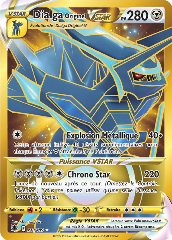 Dialga Vstar Epee & Bouclier Astre radieux 210