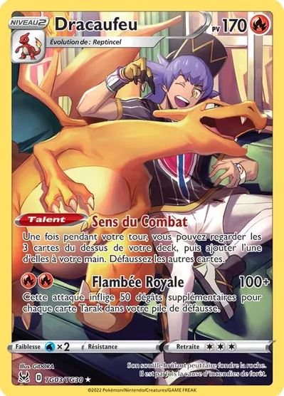 Dracaufeu TG03 Épée et Bouclier  Origine Perdue EB11