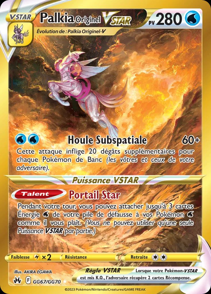 Palkia Originel VSTAR GG67/GG70 - EB12.5 Zénith Suprême