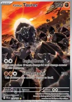 Tauros de Paldea 218 Ecarlate et Violet Evolution a Paldea