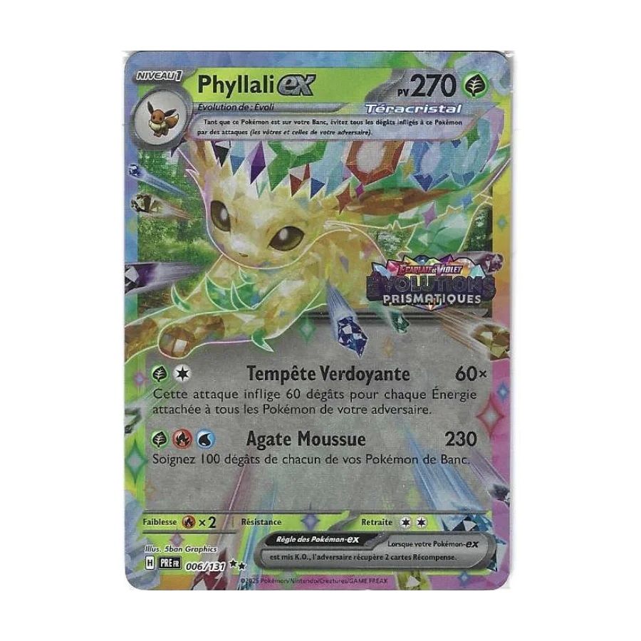 Phyllali EX Stamp 006 Ecarlate & Violet Evolutions Prismatiques