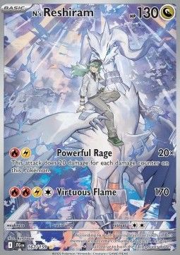 Reshiram de N 167 Ecarlate & Violet Aventures Ensemble