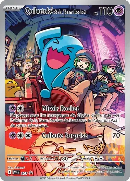 Qulbutoké de la team Rocket Promo 203 ecarlate et violet