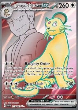 Persian EX de la Team Rocket 219/182 - EV10 Rivalités Destinées