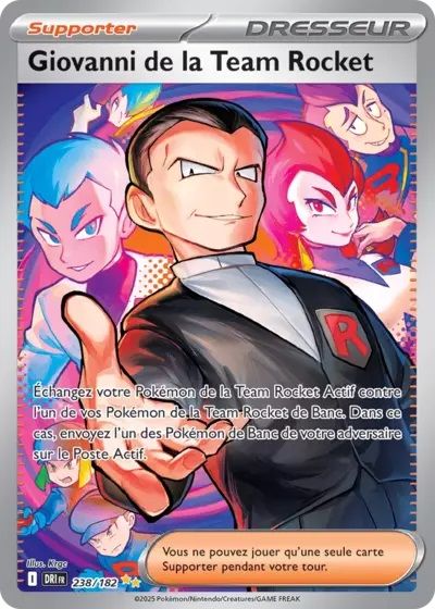 Giovanni de la team rocket 238 Ecarlate & Violet Rivalités Destinées