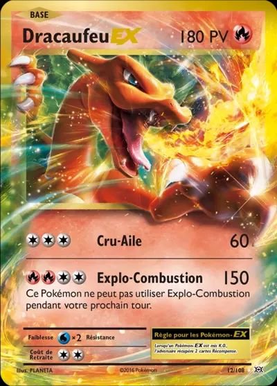 Dracaufeu EX 12/108 - Evolutions XY