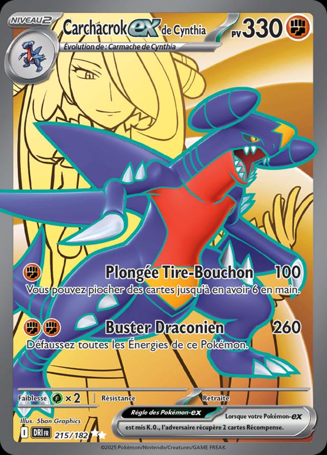 Carchacrok EX de Cynthia 204 Black Star Promo