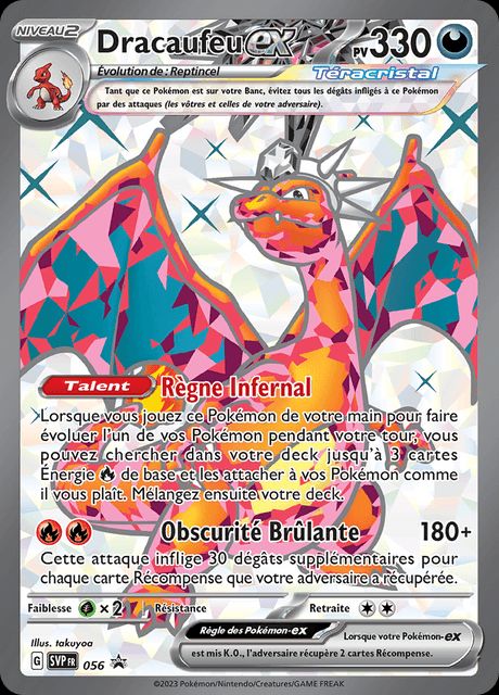 Dracaufeu EX 056 Promo - EV Black Star Promo
