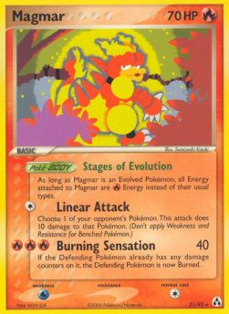 Magmar 21 Ex créature de légende