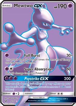 Mewtwo GX Soleil & Lune Légendes Brillantes