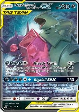 Méga-Ténéfixe et Tyranocif GX 126 Soleil et Lune Miracle Twin