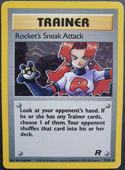 Trainer Rocket's Sneak Attack 072 Wizards Team Rocket TR02