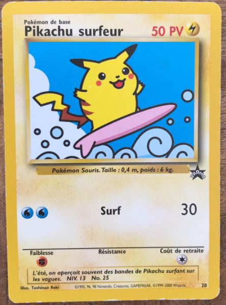 Pikachu Surfeur  028 Wizards Promo 01