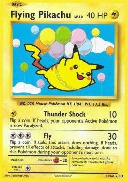 pikachu volant 110 XY Evolutions XY12