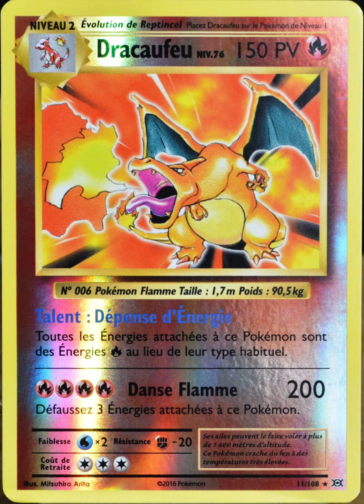 Dracaufeu niv.76 11/108 - X&Y Evolutions