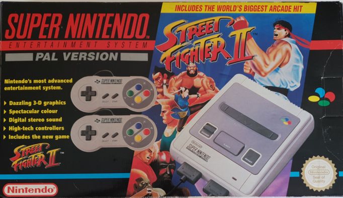 Console Snes pack street fighter 2