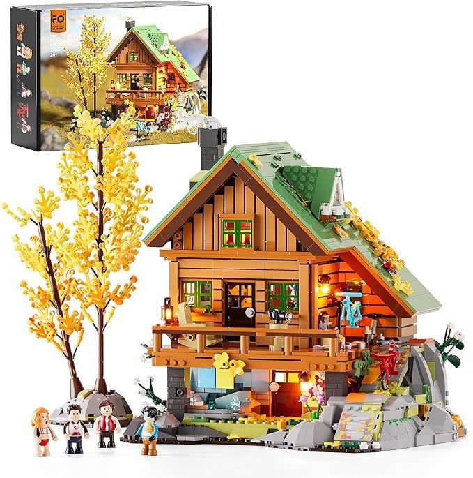 Lumibricks : Cabane de Montagne - 2255 pièces Set de Construction LED