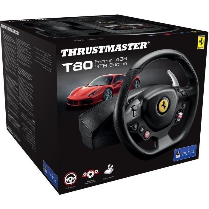 Volant Thrustmaster T80 Ferrari 488 GTB Edition