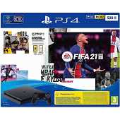 Playstation 4 500GB Black + Fifa 21 Bundle