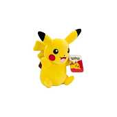Pokémon Pluche Pikachu - 20 cm hoog - Geel/Rood - Officiële Pokémon pluche speelgoed voor kinderen vanaf 2 jaar