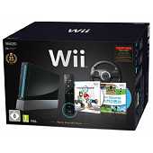 Wii Console Black Mario Kart Pack