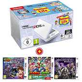 New Nintendo 2DS XL White & Lavender + Tomodachi Life + jeux