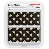 New Nintendo 3DS Cover Plate 016 Stars Black