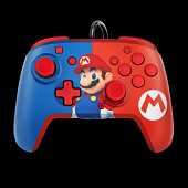 PDP - REMATCH Enhanced Wired Controller voor Nintendo Switch, Nintendo Switch Lite & Nintendo Switch - OLED Model - Power Pose Mario