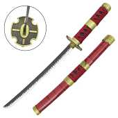 Tanto mini Katana - Inspiré par le Katana Sandai Kitetsu de Zoro