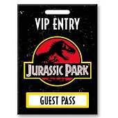 JURASSIC PARK - Laissez-passer pour les Invités - aimant 6.3x8.9cm