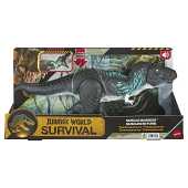 Jurassic World Muscle Madness Tyrannosaurus Rex Figurine d'action avec croissance musculaire et extension de pics de queue - 55 cm
