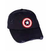 Marvel - Casquette Vintage Captain America Noir