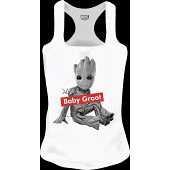Marvel - Baby Groot White Women Tank Top L