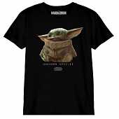 The Mandalorian - T-shirt Noir Hommes Logo The Child - 10 ans