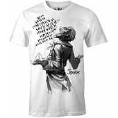 DC Comics - Batman - T-shirt L Blanc Hommes - Le Joker rigolant