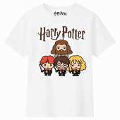 Harry Potter - T-Shirt Blanc Harry et ses amis - Fille 12 Ans