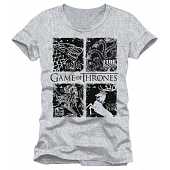 T-Shirt Game of Thrones Black Houses - M