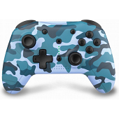 Manette sans fil bleue camo pour Switch