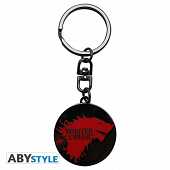 Game of Thrones - Stark Logo Winter is Coming Metal Keychain
