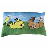 Pokémon - Coussin Pikachu et Evoli Bisou 60cm
