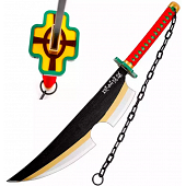 KATANA DECO LAME BAMBOU - MOTIF Demon Slayer: Kimetsu no Yaiba (TEN GEN)