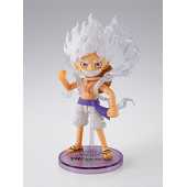 One Piece World Collactable Figures x S.H. Figuarts Actionfiguur Monkey D. Ruffy Gear 5 8 cm