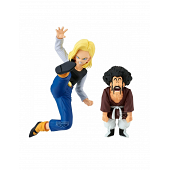 Banpresto - Dragon Ball Z - Match Makers - Andro&iuml;de 18 Vs. Mr. Satan Statue