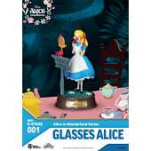 DISNEY - Alice avec des lunettes - Statuette Mini Diorama 10cm
