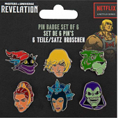 Motu pin badges set (6)